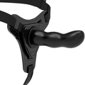 FETISH SUBMISSIVE HARNESS - BLACK G-SPOT SILICONE 16 CM