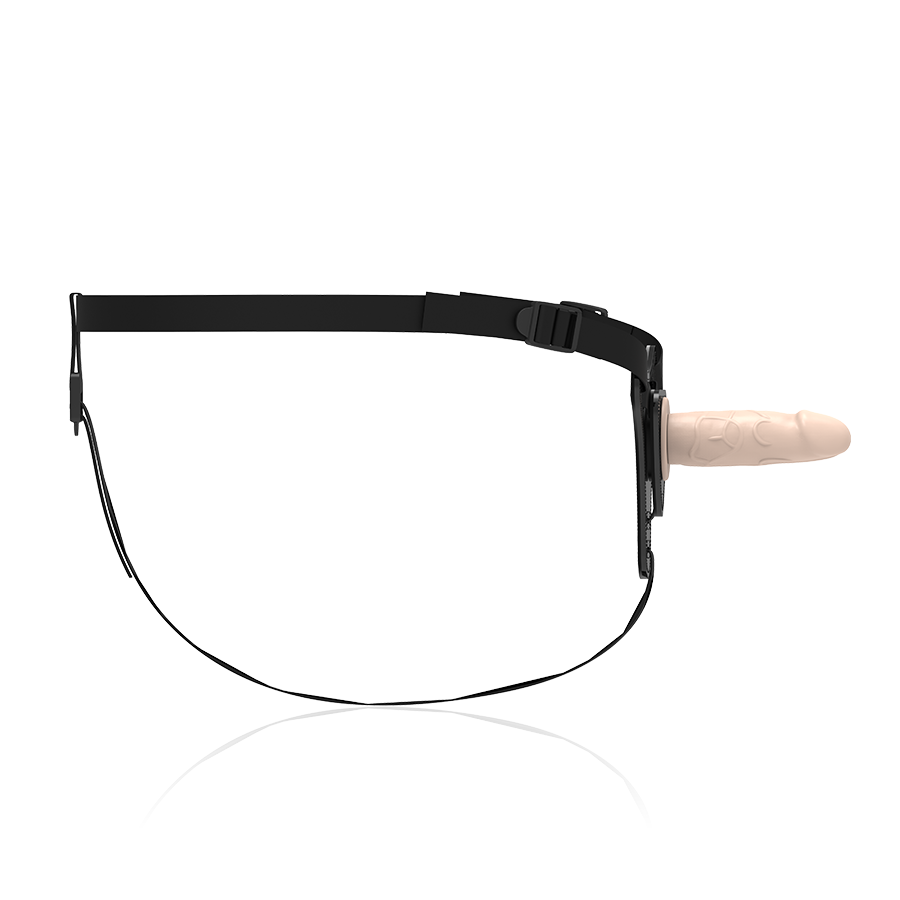 FETISH SUBMISSIVE HARNESS - REALISTIC SILICONE DILDO 12.5 CM