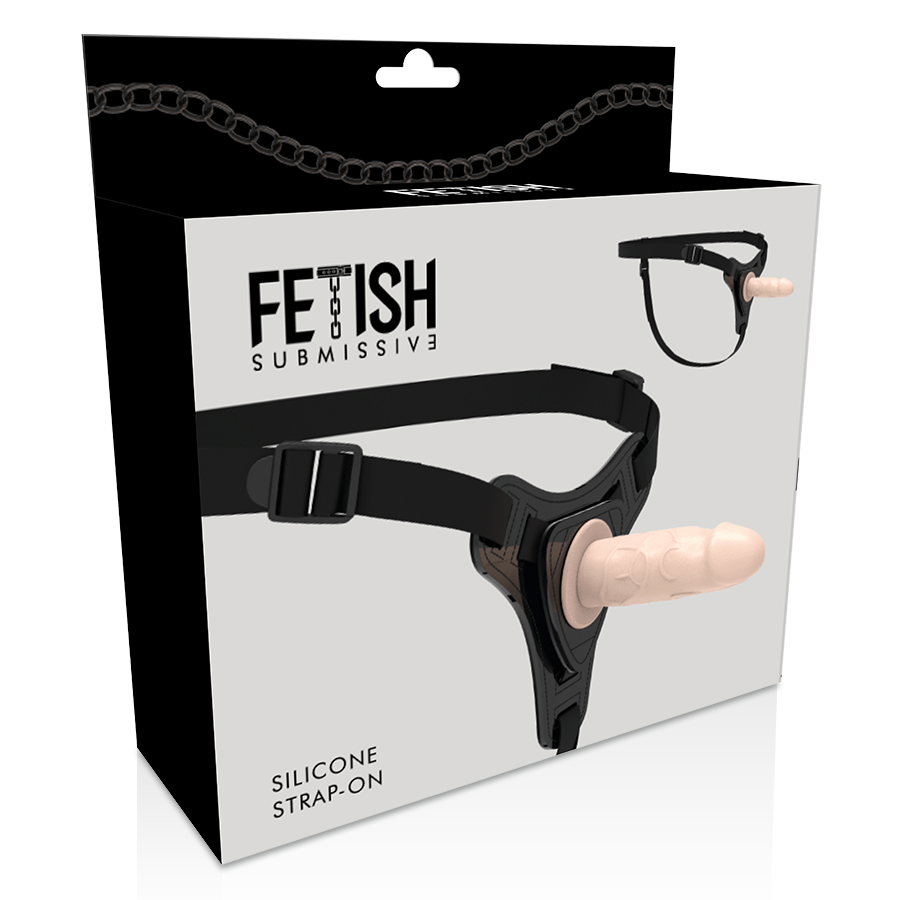FETISH SUBMISSIVE HARNESS - REALISTIC SILICONE DILDO 12.5 CM
