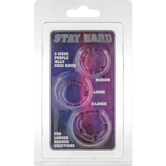 SEVEN CREATIONS - LILAC THREE-PIECE COCK RING SET