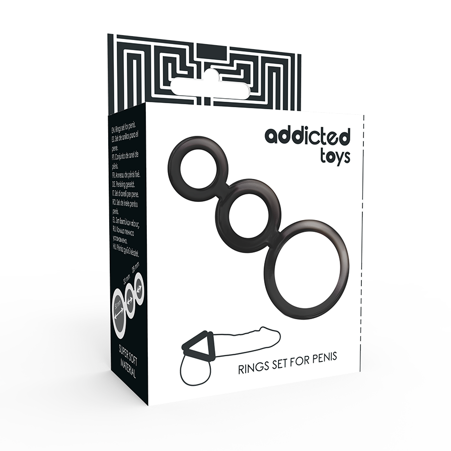 ADDICTED TOYS - PENIS DANNEAU SET - SMOKED