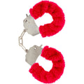 TOYJOY - RED FURRY FUN BONDAGE CUFFS