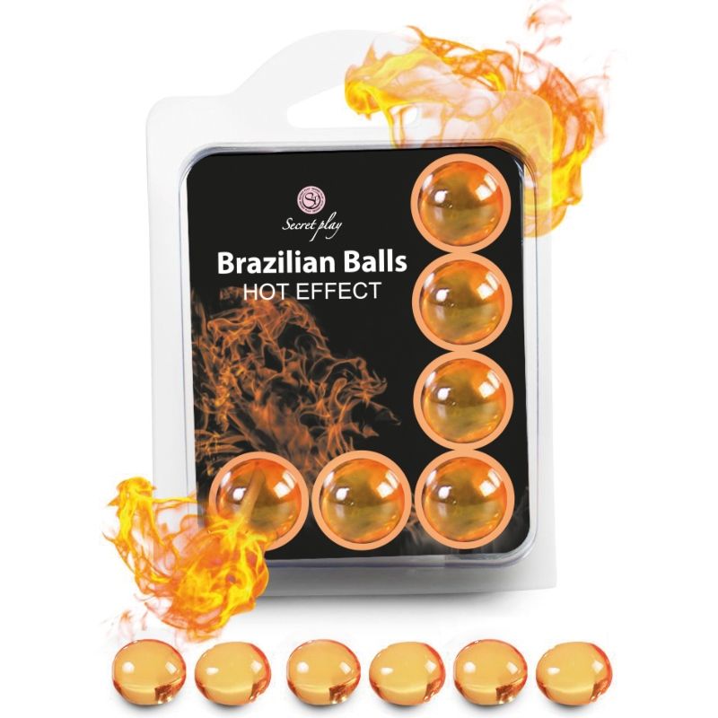 SECRETPLAY - HEAT EFFECT BRAZILIAN BALLS SET OF 6