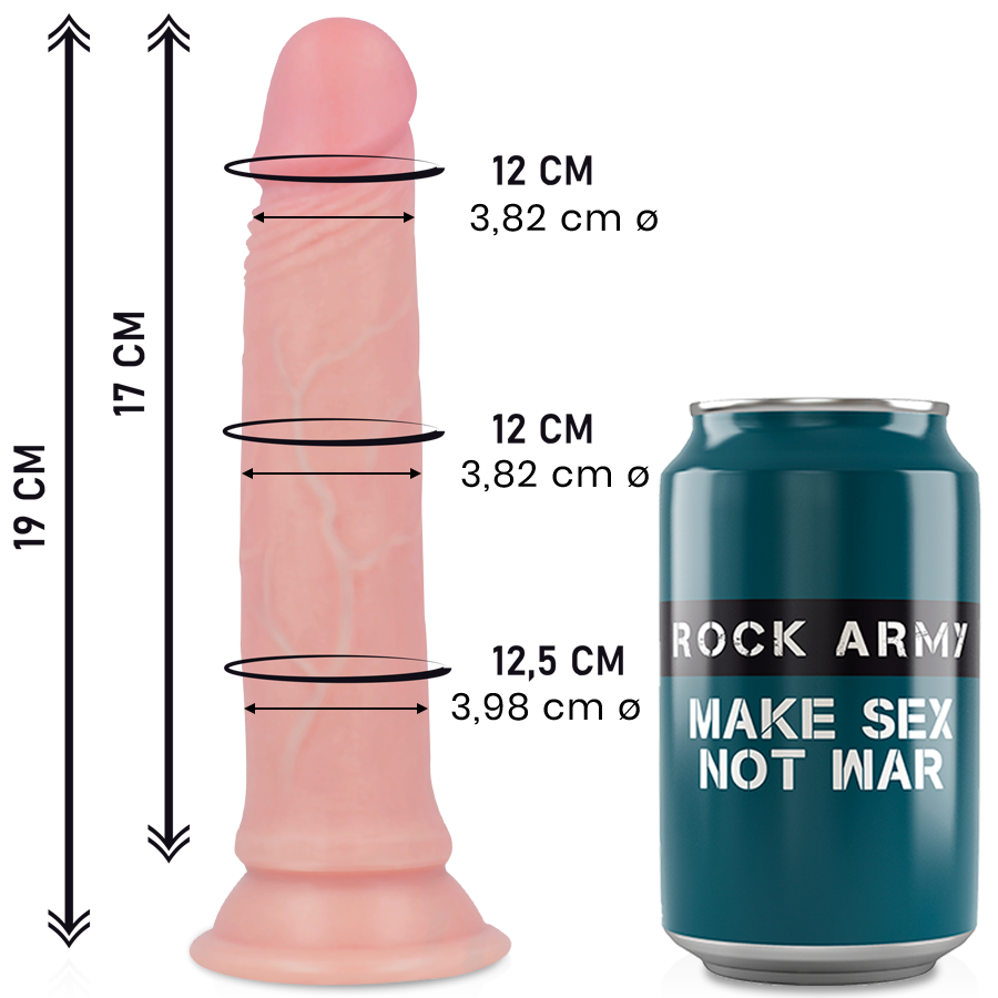 ROCKARMY - PREMIUM SILICONE LIQUID AVENGER REALISTIC 19 CM -O- 3.98 CM