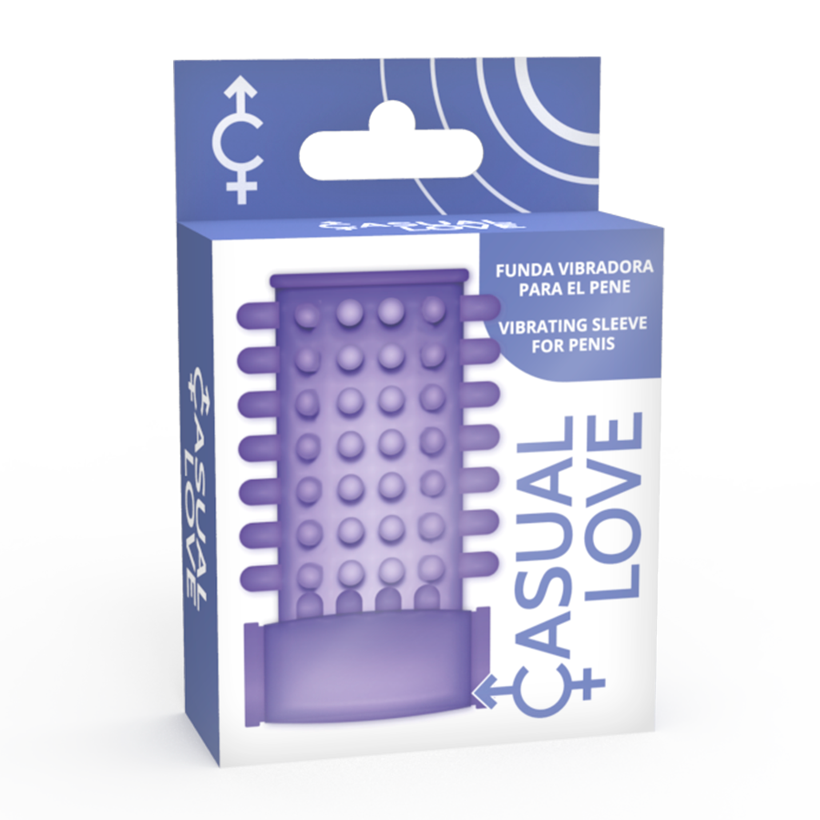CASUAL LOVE - LILAC VIBRATOR PENIS SLEEVE