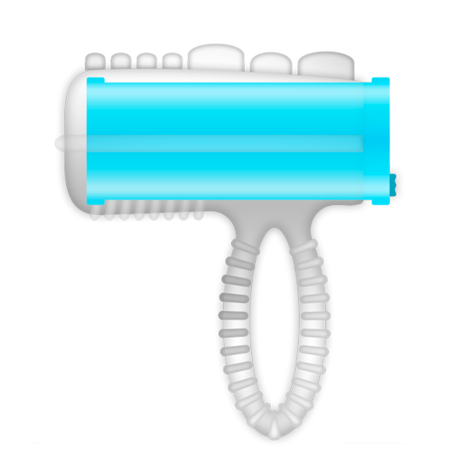 CASUAL LOVE - VIBRATING TONGUE RING BLUE