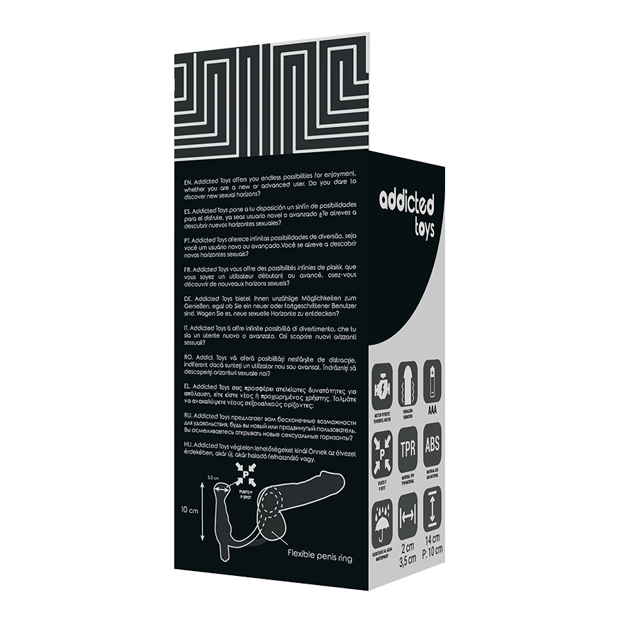ADDICTED TOYS - TICO BLACK PROSTATE VIBRATOR 10 CM
