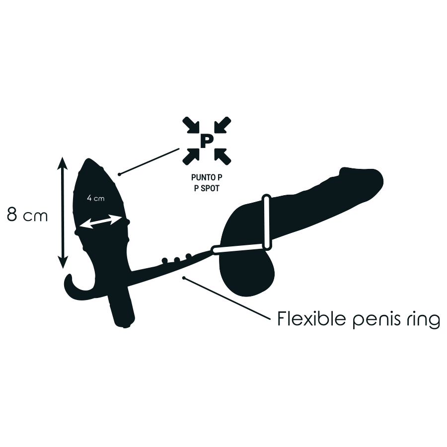 ADDICTED TOYS - BLACK DOUBLE RING BUTT PLUG
