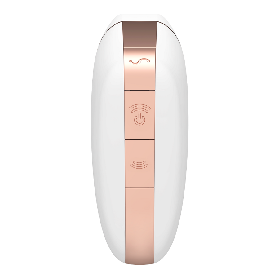 SATISFYER - AIR PULSE STIMULATOR AND VIBRATOR LOVE TRIANGLE WHITE
