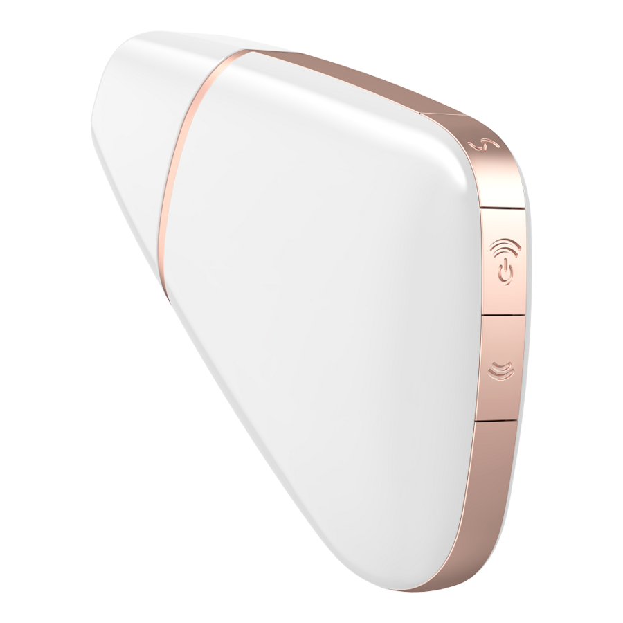 SATISFYER - AIR PULSE STIMULATOR AND VIBRATOR LOVE TRIANGLE WHITE
