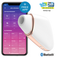 SATISFYER - AIR PULSE STIMULATOR AND VIBRATOR LOVE TRIANGLE WHITE