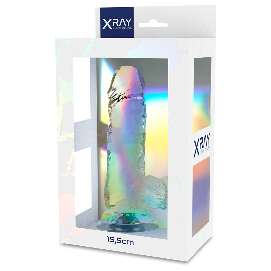 X RAY - TRANSPARENT BITE WITH BALLS 15.5 CM -O- 3.5 CM