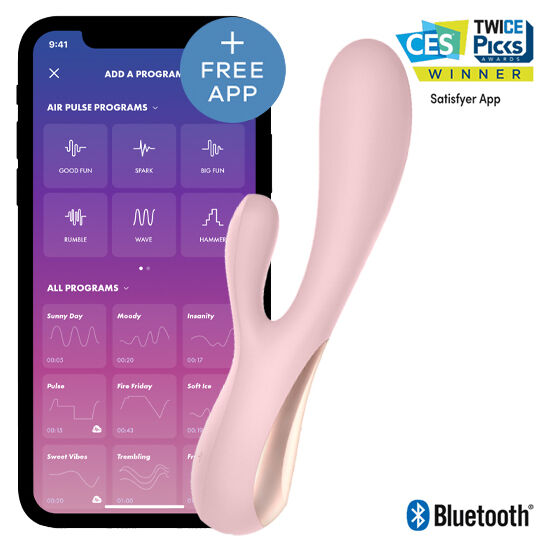 SATISFYER - MONO FLEX ROSE WITH APP