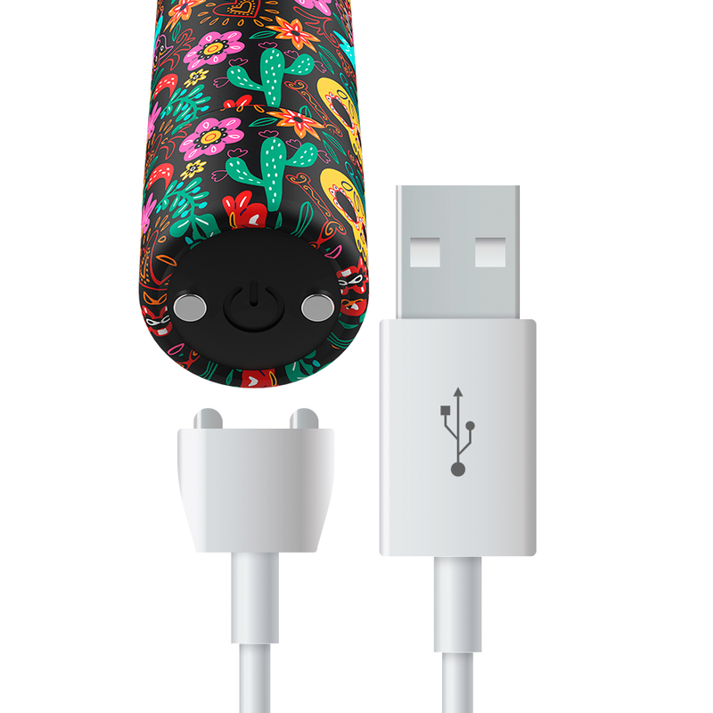 CUSTOM BULLETS - RECHARGEABLE FLORAL BULLETS 10 INTENSITIES