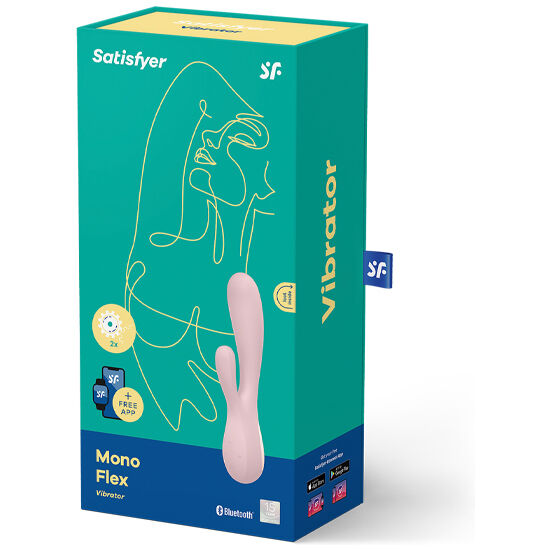 SATISFYER - MONO FLEX ROSE WITH APP