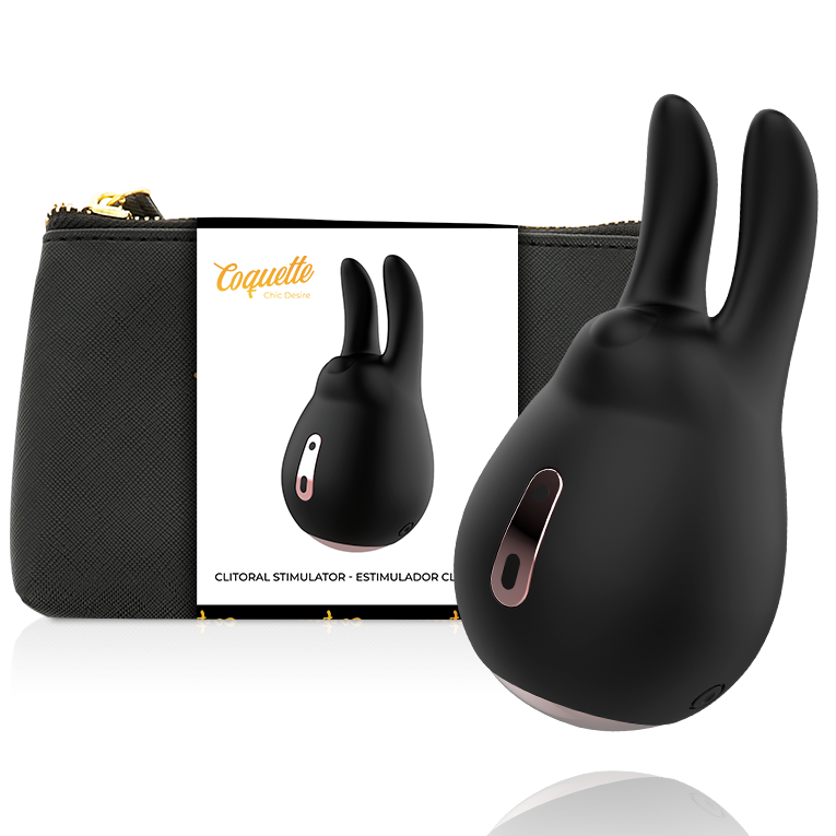 FLIRTY CHIC DESIRE - BLACK/GOLD CLITORAL STIMULATOR