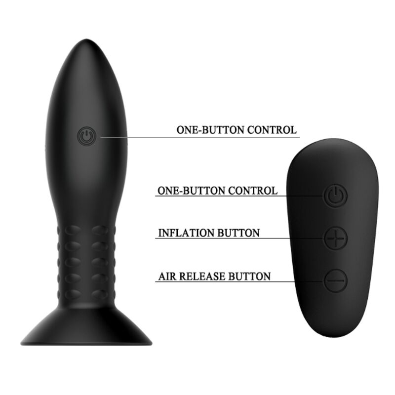 MR PLAY - REMOTE CONTROL PLUG BLACK ROTATING BEADS