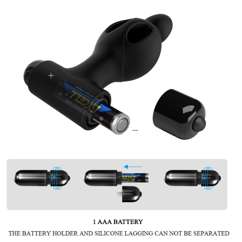 MR PLAY - VIBRATING SILICONE BUTT PLUG