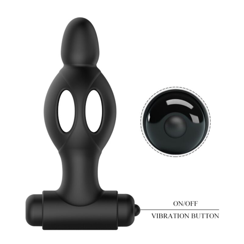 MR PLAY - VIBRATING SILICONE BUTT PLUG