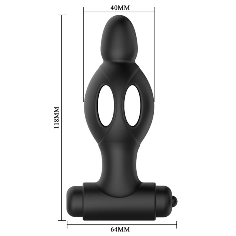 MR PLAY - VIBRATING SILICONE BUTT PLUG