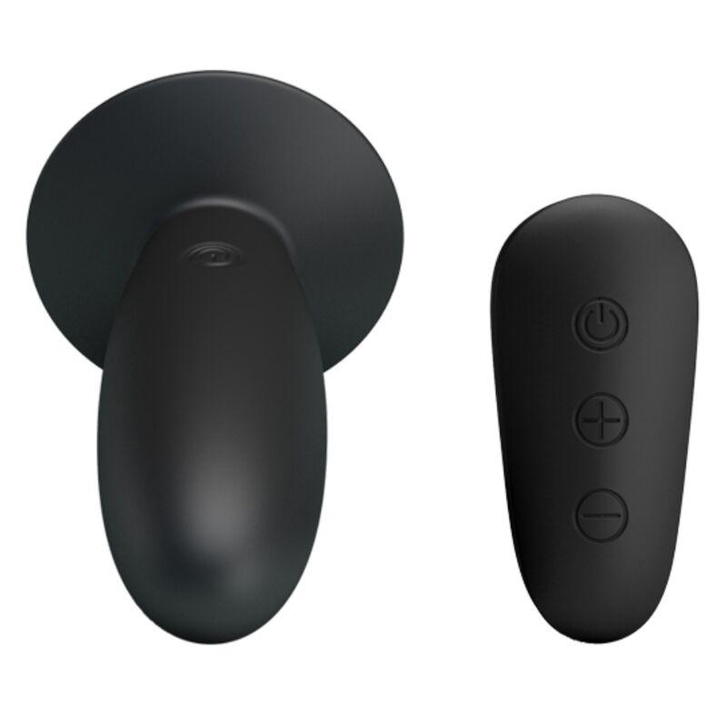 MR PLAY - BLACK VIBRATING REMOTE CONTROL BUTT PLUG