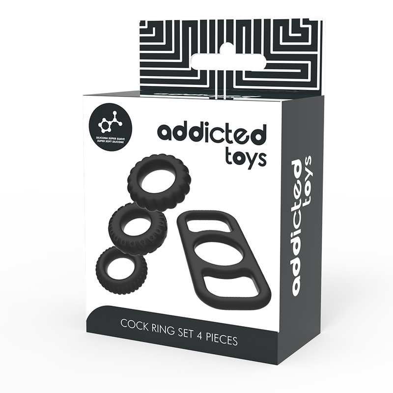 ADDICTED TOYS - 4 PIECES PENILE RING SET