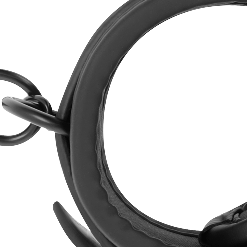FETISH SUBMISSIVE - OPEN LEG POSITION WITH NEOPRENE LINED CUFFS