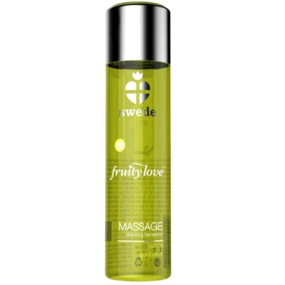 SWEDE - FRUITY LOVE WARMING EFFECT MASSAGE OIL VANILLA AND GOLDEN PEAR 60 ML.