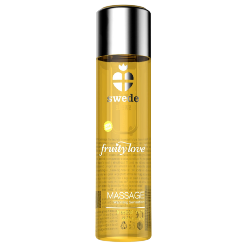 SWEDE - FRUITY LOVE WARMING EFFECT TROPICAL FRUITY MASSAGE OIL WITH HONEY 120 ML.