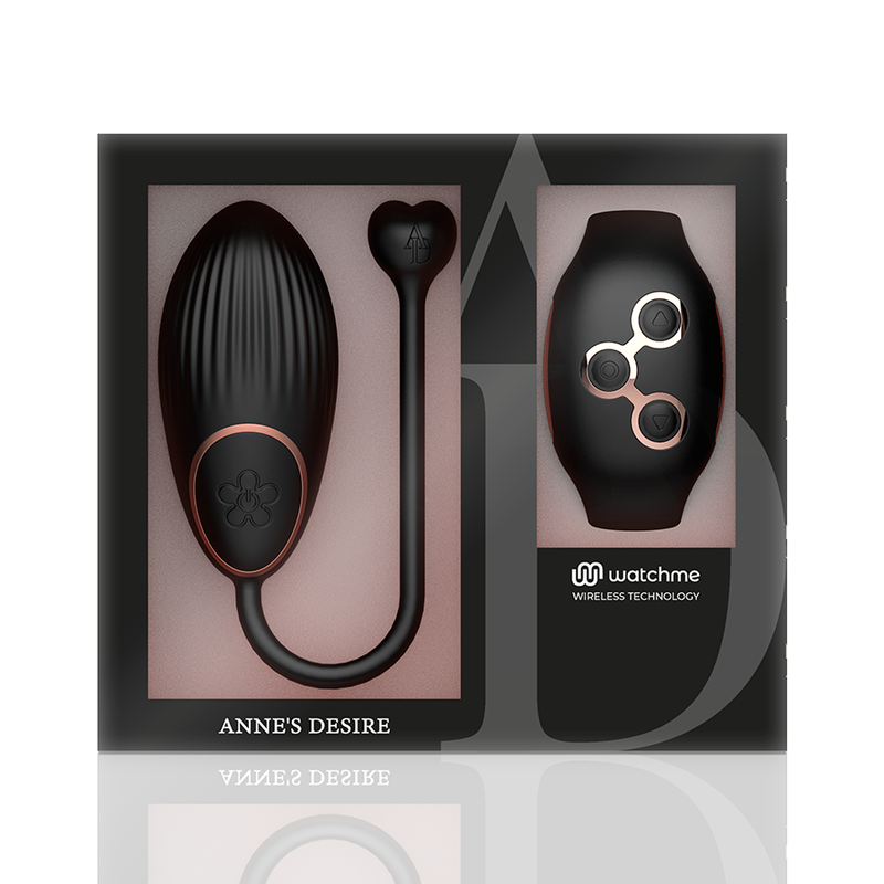 ANNE'S DESIRE - BLACK/GOLD WATCHME REMOTE CONTROL EGG TECHNOLOGY