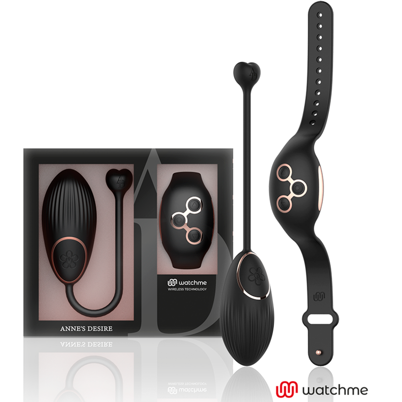ANNE'S DESIRE - BLACK/GOLD WATCHME REMOTE CONTROL EGG TECHNOLOGY