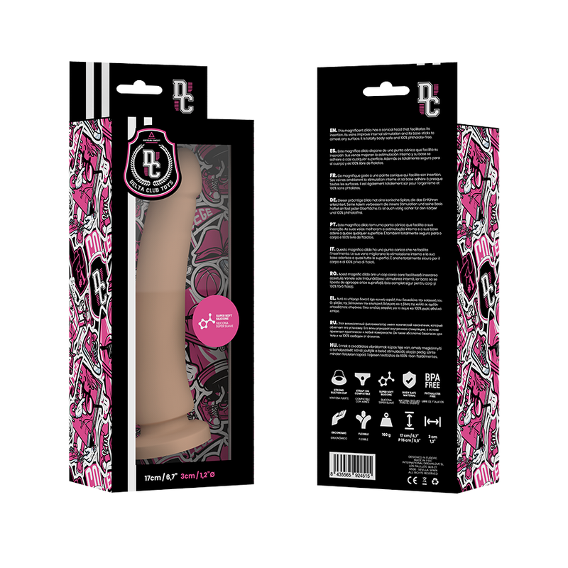 DELTA CLUB - NATURAL SILICONE MEDICAL DILDO TOY 17 CM -O- 3 CM