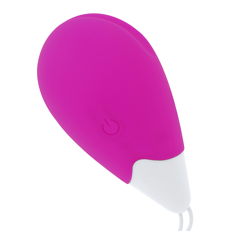 OHMAMA - VIBRATING TEXTURED EGG 10 MODES PURPLE AND WHITE