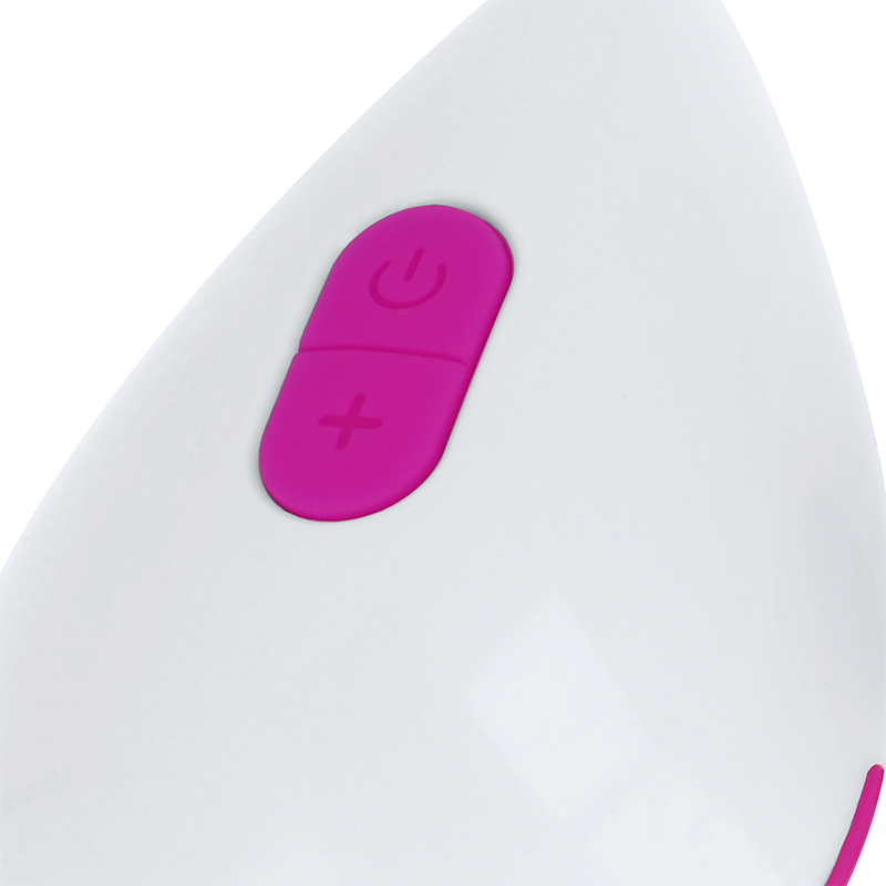 OHMAMA - VIBRATING TEXTURED EGG 10 MODES PURPLE AND WHITE