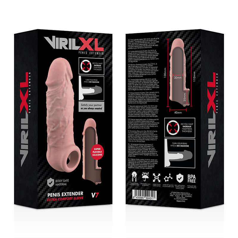 VIRILXL - NATURAL LIQUID SILICONE PENIS EXTENDER V7