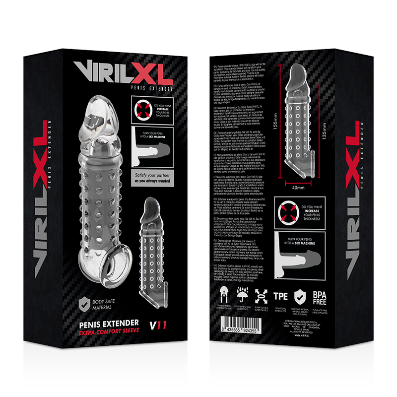 VIRILXL - PENIS EXTENDER AND CLEAR SHEATH V11