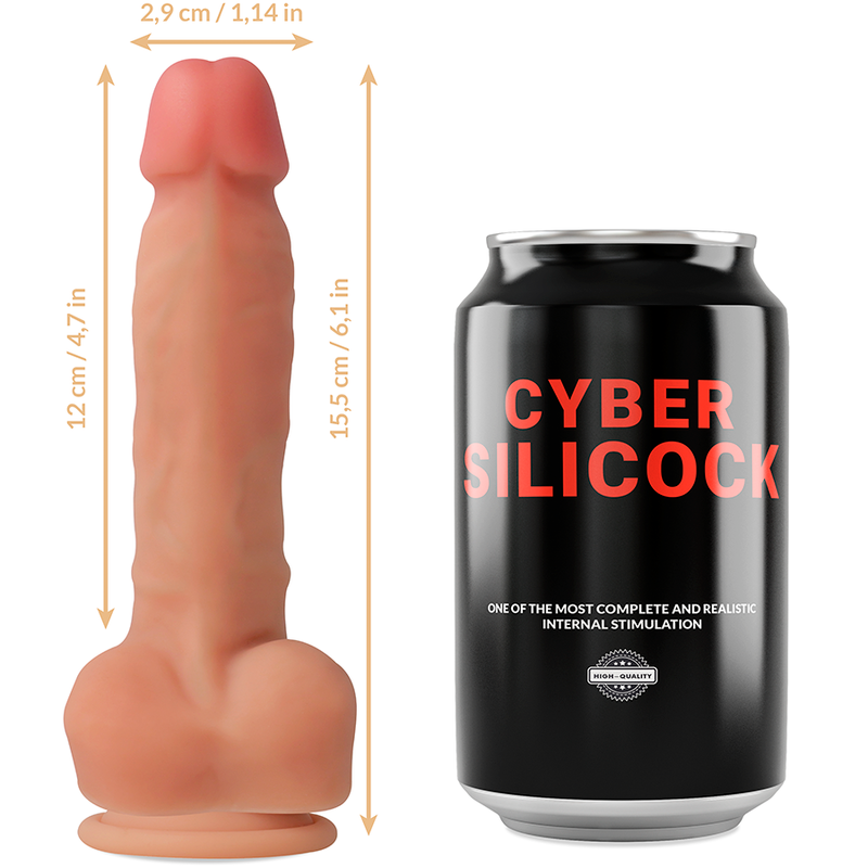 CYBER SILICOCK - ANSEL STRAPS WITH 3 FREE RINGS 15.5 CM -O- 2.9 CM