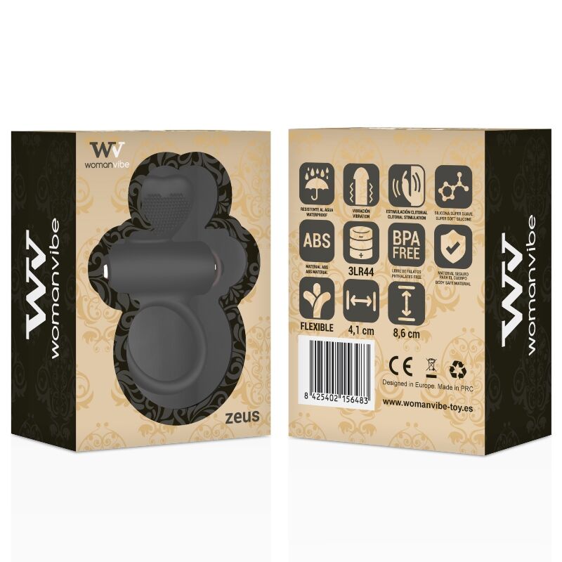 WOMANVIBE - ZEUS VIBE SILICONE VIBRATING RING