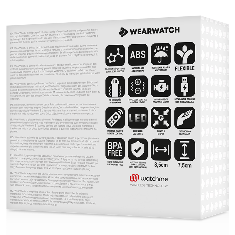 WEARWATCH - FUCHSIA / ROSE EGG WATCHME REMOTE CONTROL TECHNOLOGY