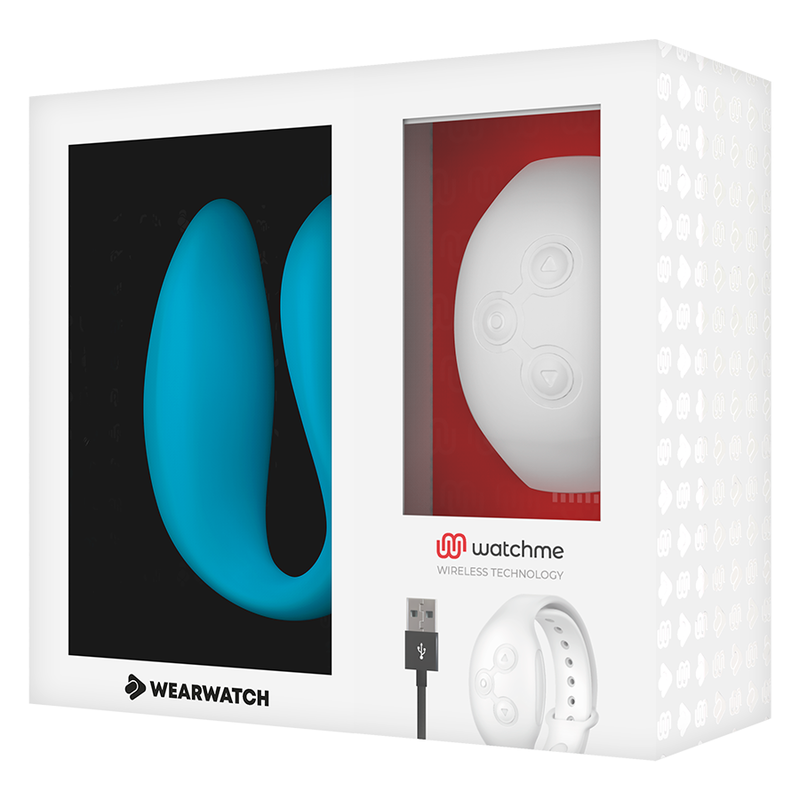 WEARWATCH - WATCHME DOUBLE TECHNOLOGY VIBRATOR INDIGO/SNOW