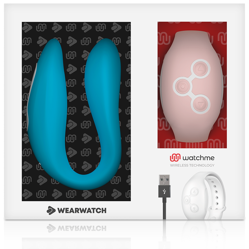 WEARWATCH - WATCHME DOUBLE TECHNOLOGY VIBRATOR INDIGO / PINK