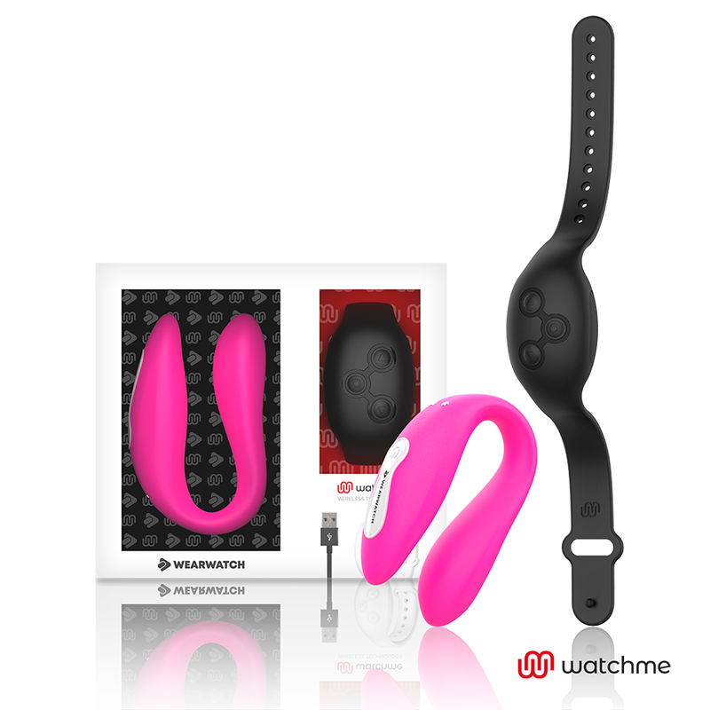 WEARWATCH - DUAL TECHNOLOGY VIBRATOR WATCHME FUCHSIA/AZABACHE