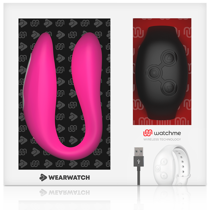 WEARWATCH - DUAL TECHNOLOGY VIBRATOR WATCHME FUCHSIA/AZABACHE