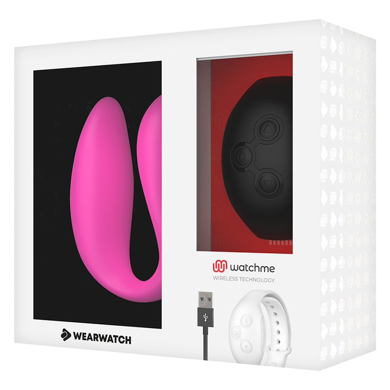 WEARWATCH - DUAL TECHNOLOGY VIBRATOR WATCHME FUCHSIA/AZABACHE